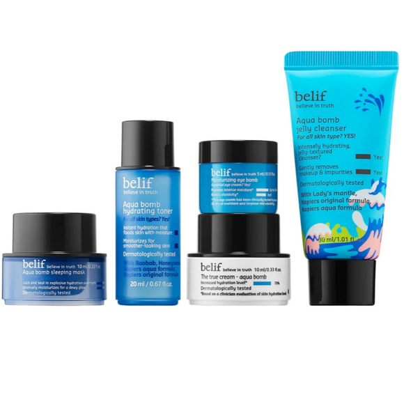 Belif Hydration Rescue Kit, TSA Approved 5 Piece Travel Set- Price is Firm! - Picture 2 of 3